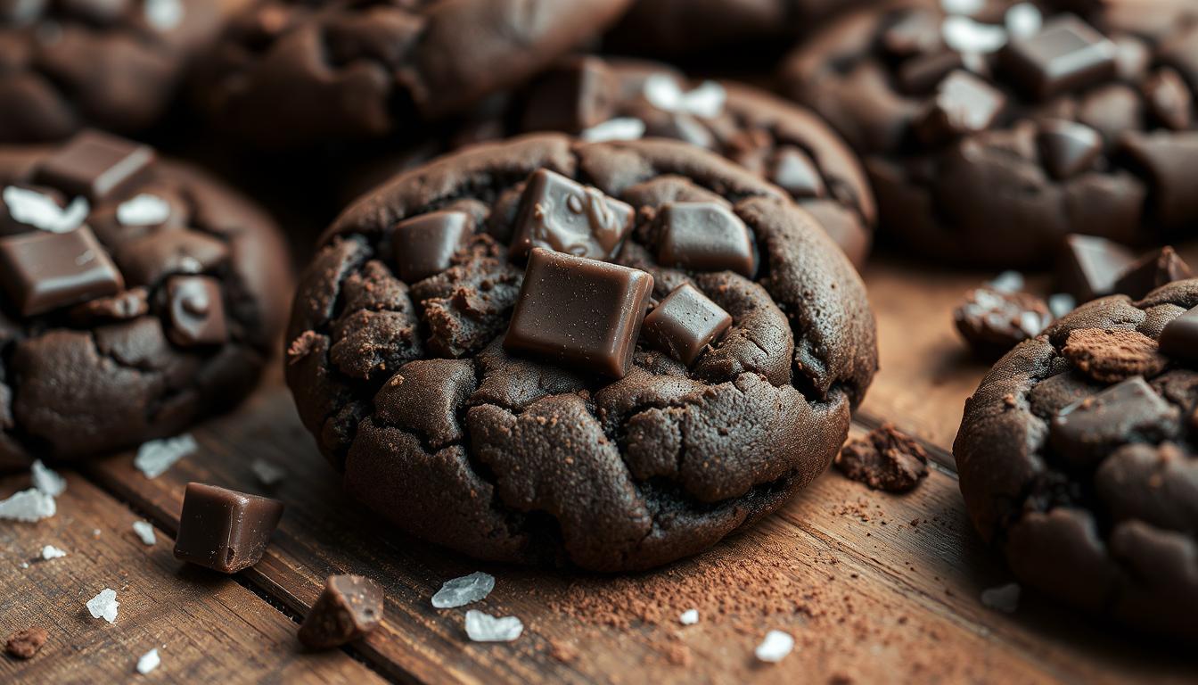 bittersweet chocolate cookies