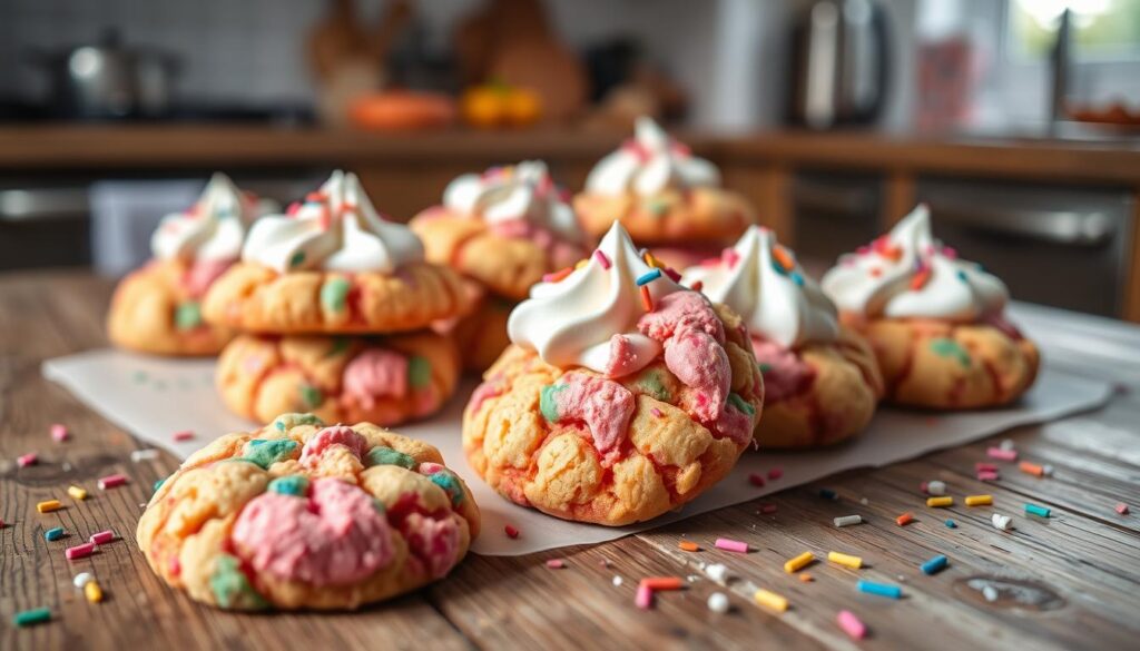 cake mix and whipped cream cookies