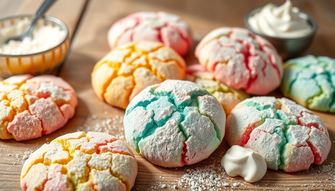 Crinkle Cookies with Cake Mix