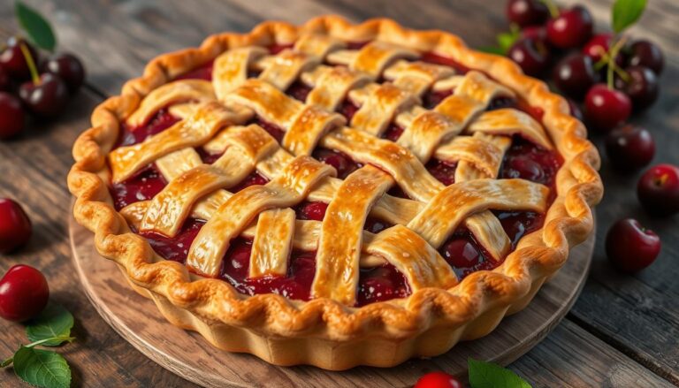 Cherry Pie with Fresh Cherries