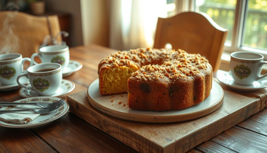 home-baked coffee cake